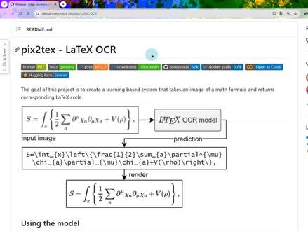 截图识别数学公式,并将其转换为LaTex。pix2tex使用python实现。
#python #python编程 #干货 #编程 #学习