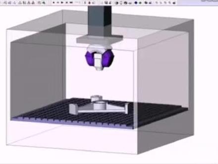 兹默曼六轴联动机床动画演示#五轴联动 #五轴加工 #数控加工 #智能制造 #机械设计 #机械加工