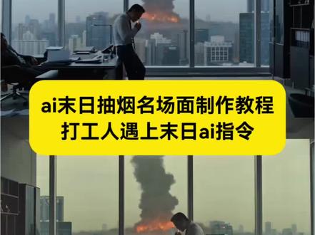 教大家ai末日抽烟名场面制作教程 面对末日的真实态度ai指令 ai末日抽烟名场面指令教程 #即梦AI #AI分身戏精大赛 #我的AI分身杀疯了 ai末日抽烟视频制作教程 ai末日抽烟名场面指令 面对末日的真实态度ai教程 #ai末日抽烟名场面 #面对末日的真实态度ai 打工人遇上世界末日ai指令