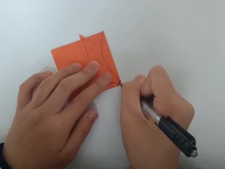 大家好今天我们来折狐狸书签 #大家好我们来折狐狸书签