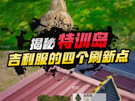 揭秘特训岛吉利服的四个刷新点。#和平精英 #游戏日常