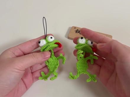 小丑蛙钩织教程(1) #毛线钩织 #钩织小挂件 #钩织毛线玩偶 #手工制作 #我的手工作品