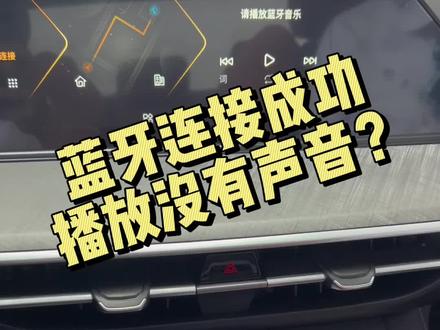 为什么蓝牙连接成功后还是播放不了声音?#温暖回家路春节不打烊 #逸动plus