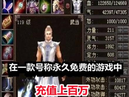 在一款号称永久免费的游戏中充值上百万,是一种什么体验? #新天龙八部 #新天龙八部端游