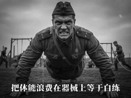 为什么苏联部队禁止士兵把体能浪费在器械上? 来看看这套苏联士兵的徒手训练!#健身干货 #健身 #居家锻炼 #徒手训练 #新手健身