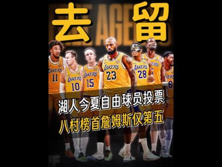 湖人球迷投票7个自由球员谁走谁留?结果出人意料,詹姆斯仅第五 #湖人自由球员去留投票 #湖人最新消息 #詹姆斯续约 #里弗斯续约 #八村垒续约