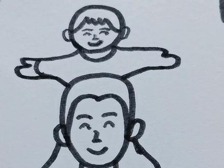 #简笔画 #父亲 #画画 父亲节了,画给爸爸吧!