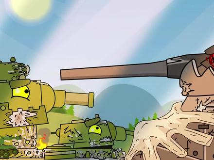 坦克动画:维修升级改造重坦KV44