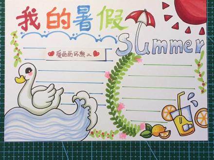 有没有喜欢看熊出没的小伙伴,尤其是喜欢熊二哒#暑假手抄报 #马克笔手绘 #暑假计划表