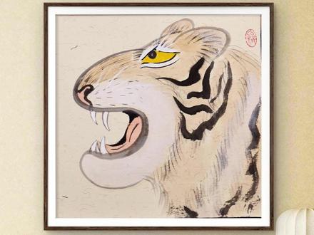 国画老虎绘画过程详细教学 #国画教程##国画#青年创作者成长计划#百young非遗计划#一见爱上传统文化