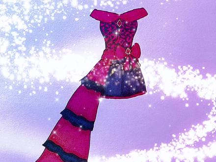 宝,#齐娜 的裙子画好了哦!你准备好一起画了吗?#叶罗丽精灵梦 #简笔画 @抖音小助手 @火山小助手