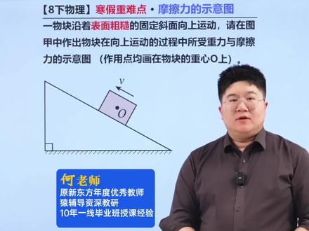 八下物理寒假必会!摩擦力示意图! #物理 #初中物理 #初二物理 #八年级物理 #初中物理怎么学