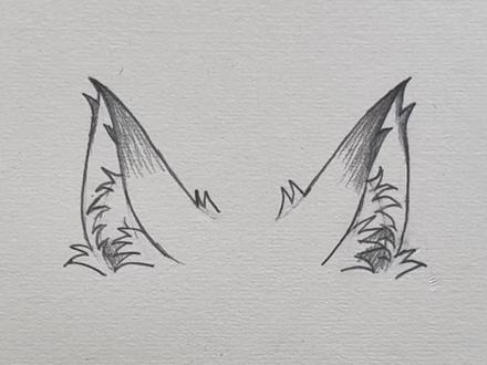 狐狸耳朵怎么画才好看#画画#简笔画 #画画教程 #简笔画教程 #零基础学画画