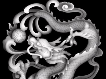 #雕刻机 #浮雕#浮雕教程 用artcam 2018雕刻一个龙🐉