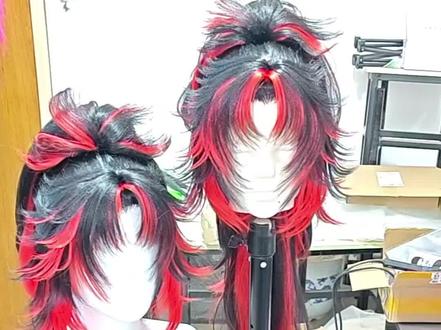 也是剪出来了,有什么问题的话,直接在评论区问我就好,私信也可以(*˘︶˘*).。.:*♡#cos假发制作 #继国缘一 #黑死牟 #鬼灭之刃 #自然感假发教程