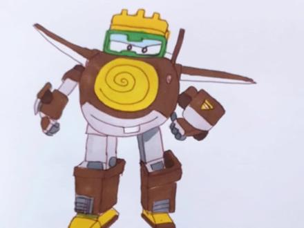 #创作灵感 超级飞侠合集-金刚#画画 #超级飞侠#动画 #亲子