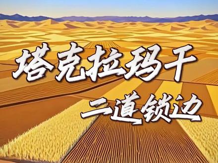 中国为什么死磕这片沙漠? 塔克拉玛干二道锁边,意味着什么?#塔克拉玛干沙漠 #零距离看懂财经 #新年囤点专业货