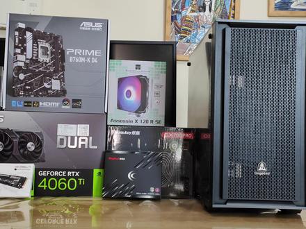 #电脑 #电脑装机 #13490f #diy电脑 #4060ti 给粉丝装13490F+华硕4060Ti 黑色游戏主机 游戏测试