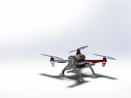 F450 Quadcopter四轴飞行器3D数模图纸 #quadcopter #机械设计 #三维建模 #四轴飞行器 #无人机