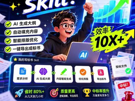 vibecoding出来写标书skill,效率指数级提升 #vibecoding
#skill
#标书制作
#标书制作流程教学
#ai编程