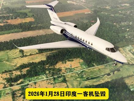 2026年印度客机坠毁模拟还原 #空难#飞机