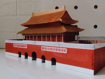 国庆纸箱天安门
#国庆手工 #国庆节手工