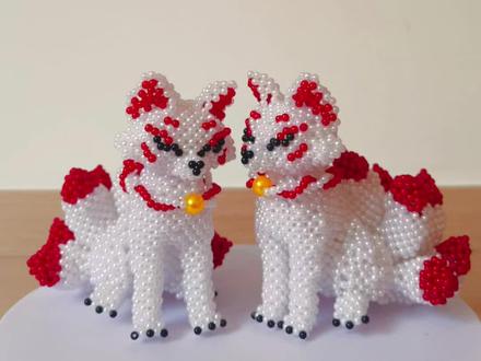 九尾狐串珠教程 头部①