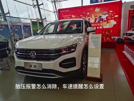 一汽大众探岳,怎么消除胎压报警和设置车速提醒