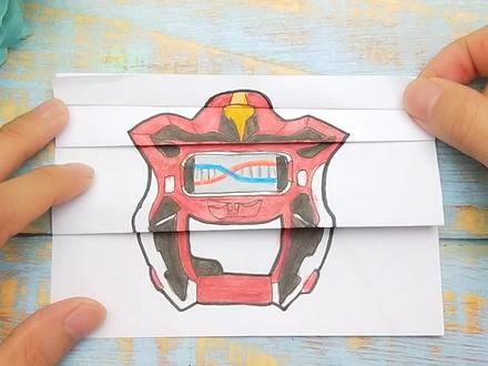 小伙把捷德奥特曼升华器手绘变身出来,有趣展开面貌,太厉害了