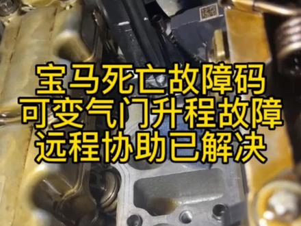 宝马死亡故障码可变气门升程故障
远程协助已解决#热门 #同城热门 #宝马技术支持