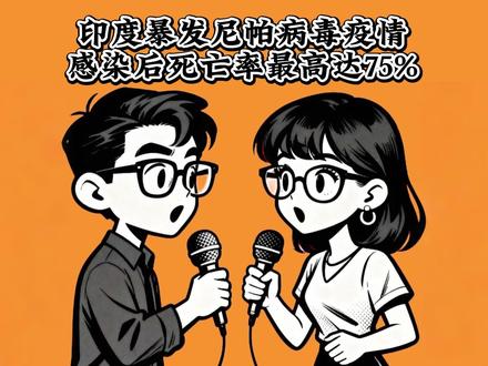 印度暴发尼帕病毒疫情 死亡率最高 75%!印度暴发尼帕病毒疫情,无疫苗无特效药,这些风险与防护必看!#印度疫情 #热点 #印度