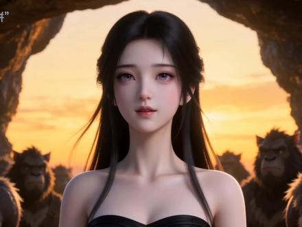 第十三集 千夏教兽兽们制作木桶~#兽王掌心宝 #ai