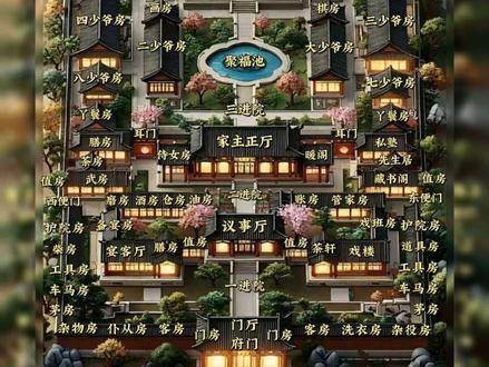 互带世家府邸布局图
这张中式五进世家大宅布局图,堪称古代豪门的教科书级规划,中轴对称、层层递进,把礼制、秩序、生活美学全藏在院落里。
整座府邸从南到北分为五进,前公后私,外简内精,越往里走,空间越私密,规制也越考究。
一进院是外宅门户,门房、杂役、车马房全都设在这,是府邸的门面与后勤区,负责门禁与日常杂务。
二进院为公务会客区,中轴议事厅,处理族务、接待贵宾,东侧文教财务,西侧仓储膳食,文武分区,是内外宅的过渡地带。
三进院是全府核心,中心庭院水景雅致开阔,家主正厅、正房坐镇于此,是整个宅院的核心区域,外人不可踏入。
四进院为少爷公子居住区,东西对称排布各房,配套书房、侍女房,空间规整,居住与教养功能齐全,也是家主夫人们的居所。
五进院是最深处的私密内苑,老夫人居中坐镇,两侧是小姐闺阁、绣阁、琴轩,纯女眷休憩起居区域,雅致静谧,处处体现中式宅院的细腻规划。
整座宅院主仆分区、功能清晰、规划工整,一院便是一个自给自足的世家小天地,尽显中式古建的极致营造智慧。
#古建筑之美 #中式庭院 #中式合院 #大宅门