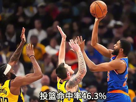 2024-25赛季东部决赛尼克斯队首发五虎数据解析来了。#篮球 #nba #尼克斯 #布伦森 #唐斯 @DOU+小助手