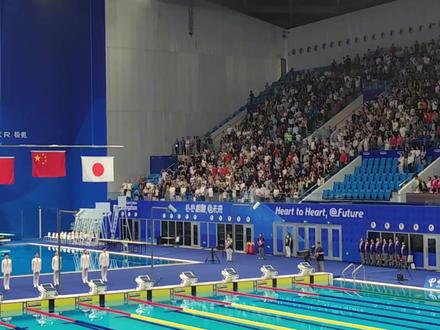 这一夜,五星红旗在这里升起七次#五星红旗迎风飘扬 #亚运会 #被这届亚运的氛围燃到了