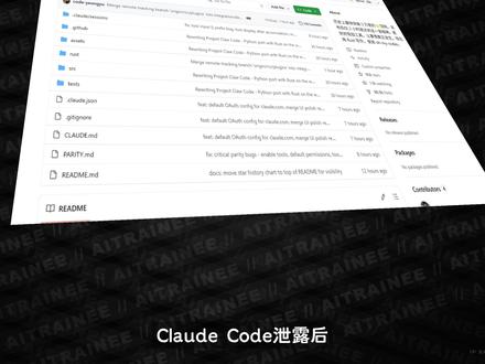 claude code 泄露,Github开源重构版 #claudecode #开源 #clawcode#claudecode泄露