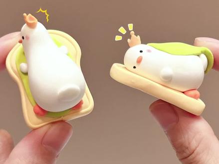 是面包片鸭!#超轻粘土#粘土教程 #粘土 #手工