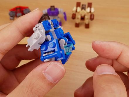 15种零件!拼搭超迷你恐龙变形机器人-Big foot 乐高MOC教程#积木 #乐高 #玩具 #动画 #3D