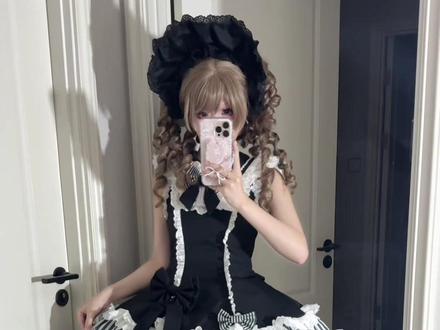 158🥕黑灰色如此权威!#Lolita #lo裙