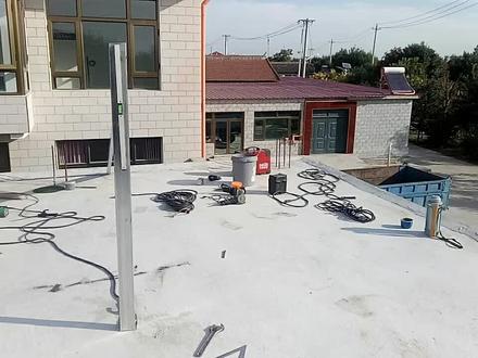 农村新建房制作焊接轻钢五脊四坡单板防水