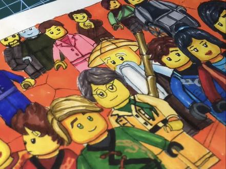 被1万人催更的乐高幻影忍者#画画 #手绘 #幻影忍者 #李齐齐齐