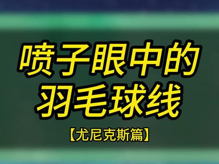 喷子眼中的羽毛球线,尤尼克斯篇 #羽毛球线 #尤尼克斯