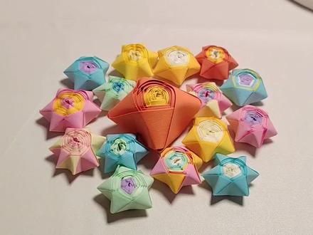 #星星折纸 #手工 #手工教程 怀念逝去的童年