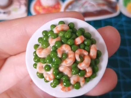 #粘土 #抖音小助手 #热门 粘土青豆虾仁