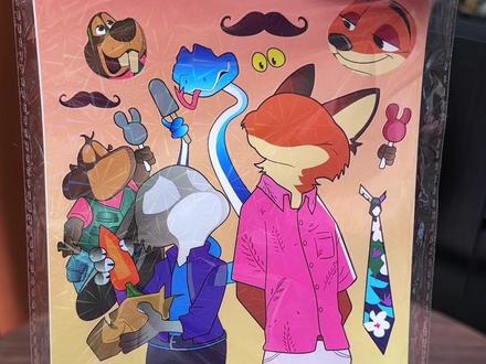 超大版的疯狂动物城贴纸,让孩子快乐贴贴吧 #手工DIY #换装贴纸