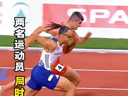 百米同秒撞线9.79秒!脚先过线却无缘金牌,这到底是什么原因 #同时冲线 #田径 #比赛 #短跑 #体育