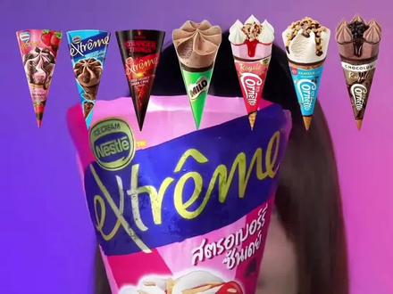 同样是冰淇淋,泰国版真的不一样?哪款你最喜欢?#冰淇淋 #雪糕 #甜筒 #美食 #吃播