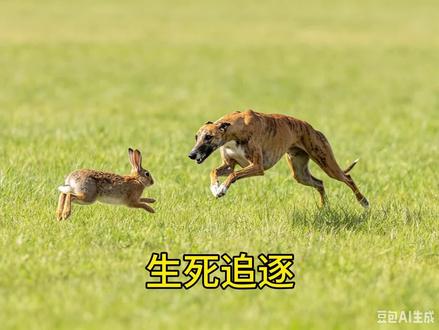 野兔从灵缇犬身上惊险一跃而过,草原上直击人心的生死追逐 #灵缇犬 #动物解说 #动物世界 #动物记录片 #动物科普