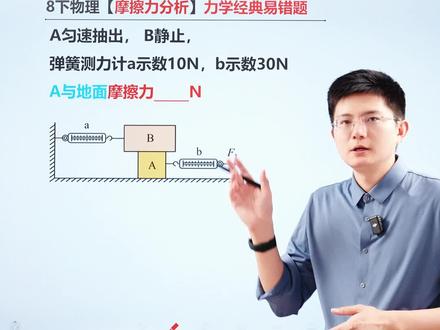 八下物理力学经典易错题!摩擦力分析! #初二物理#八年级物理#摩擦力#力学#初中物理
