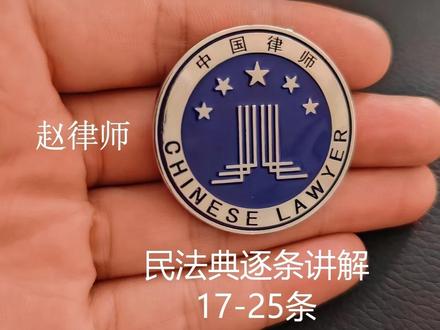 民法典逐条讲解17-25条 完全民事行为能力人、限制民事行为能力人、无民事行为能力人#律师普法 #民法典